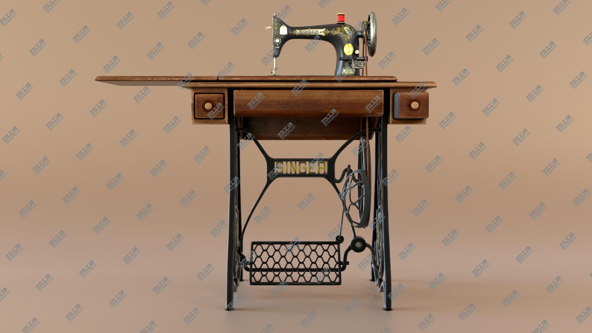 images/goods_img/202104094/1907's Singer Sewing Machine 3D model/4.jpg
